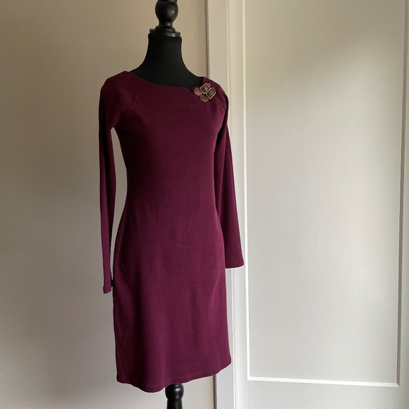 Ralph Lauren Long Sleeve Mid Length Dress Form Fitting - Picture 8 of 8